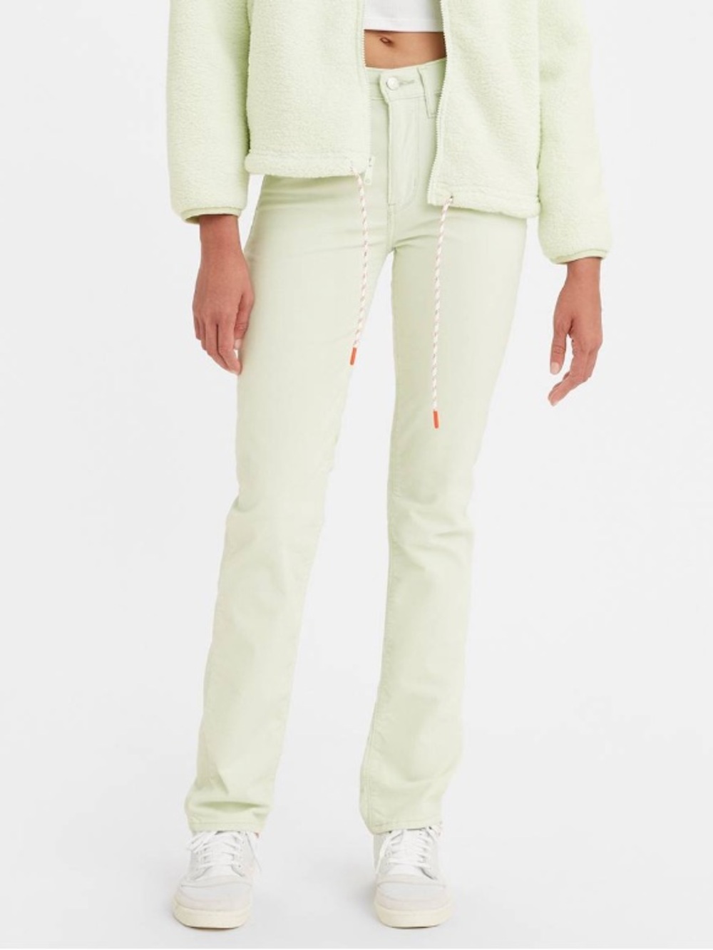 Levi’s 724 High Rise Straight Corduroy Pants Mint Green W31 L30
